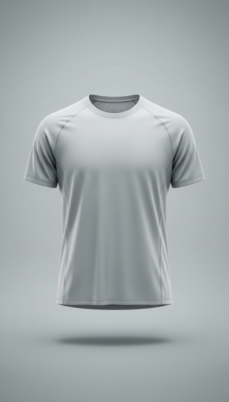 Unisex Frosted Silver Performance Tee