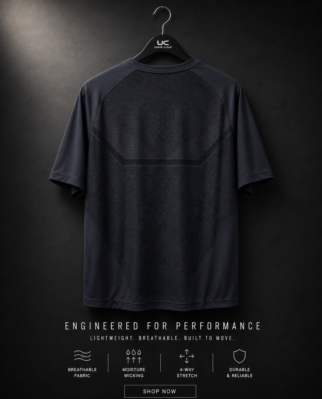 UnderCloud AeroFlow Performance Tee - Multiple Colours