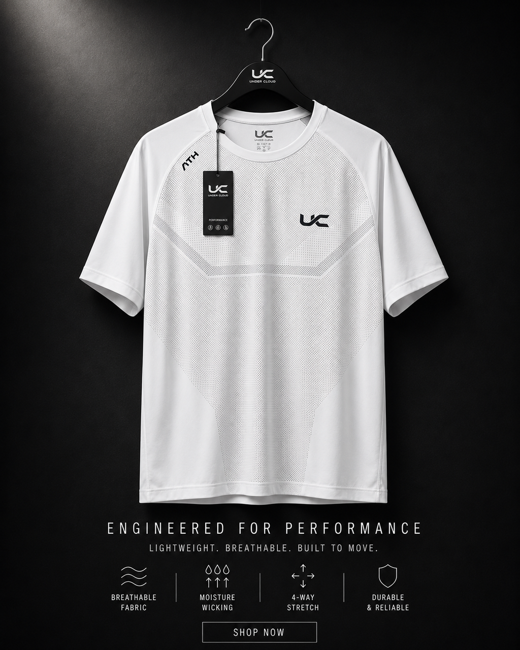 UnderCloud AeroFlow Performance Tee - Multiple Colours