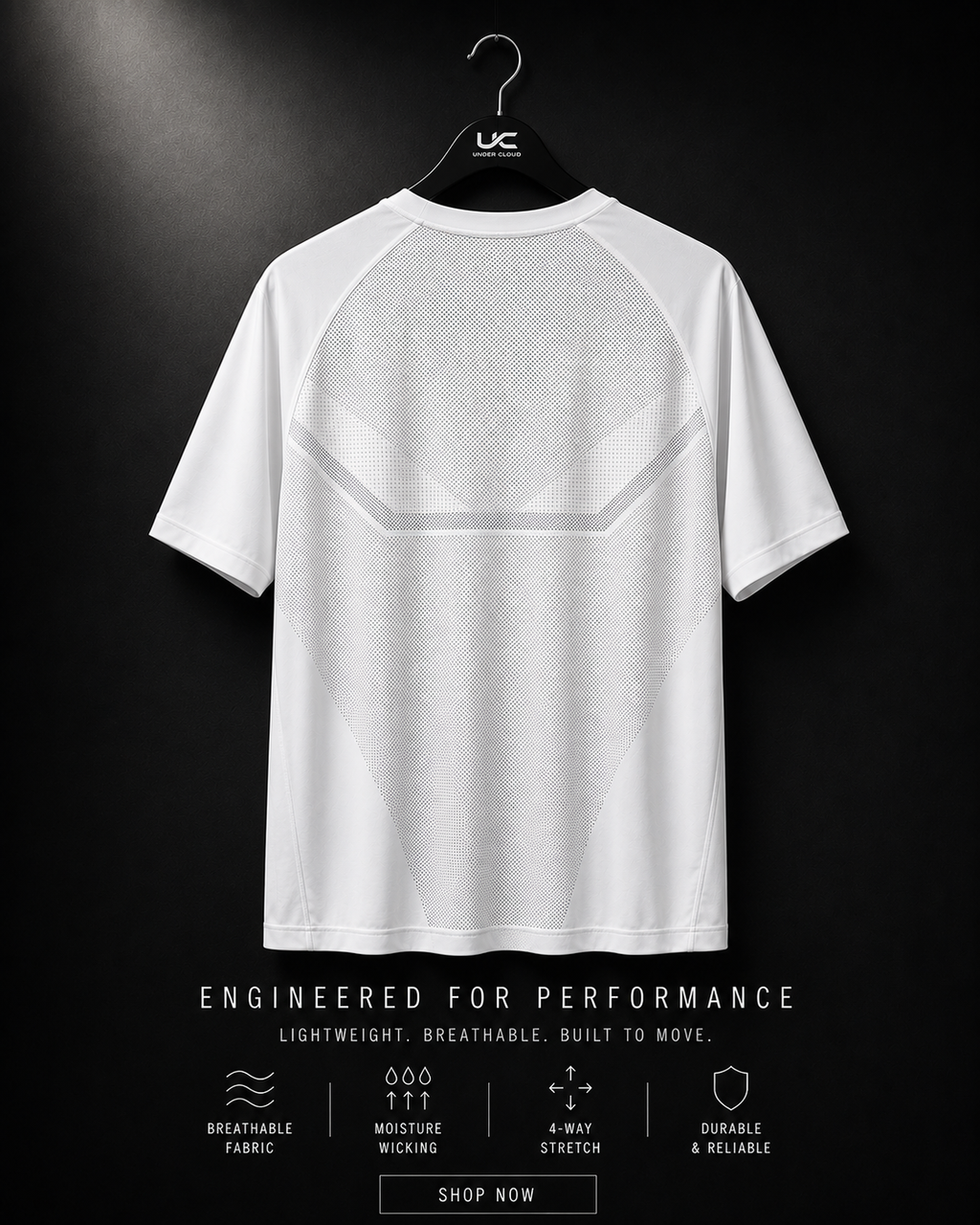 UnderCloud AeroFlow Performance Tee - Multiple Colours