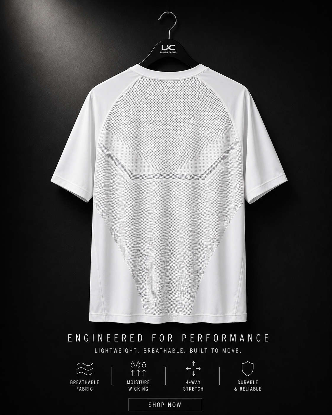 UnderCloud AeroFlow Performance Tee - Multiple Colours