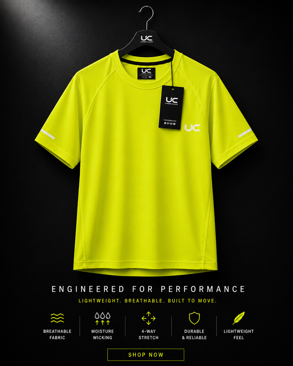 UC Velocity Performance Tee Multiple Colors