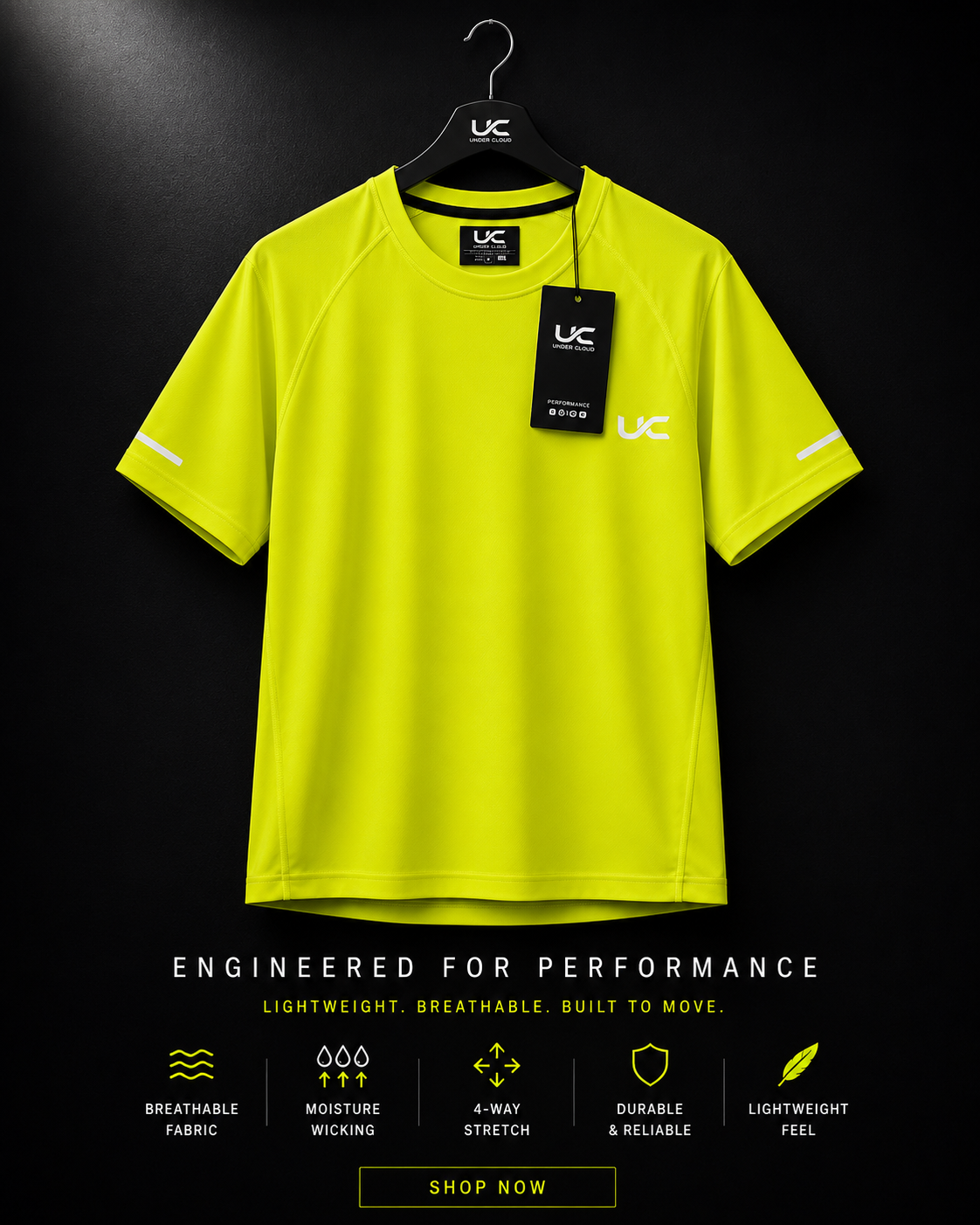 UC Velocity Performance Tee Multiple Colors