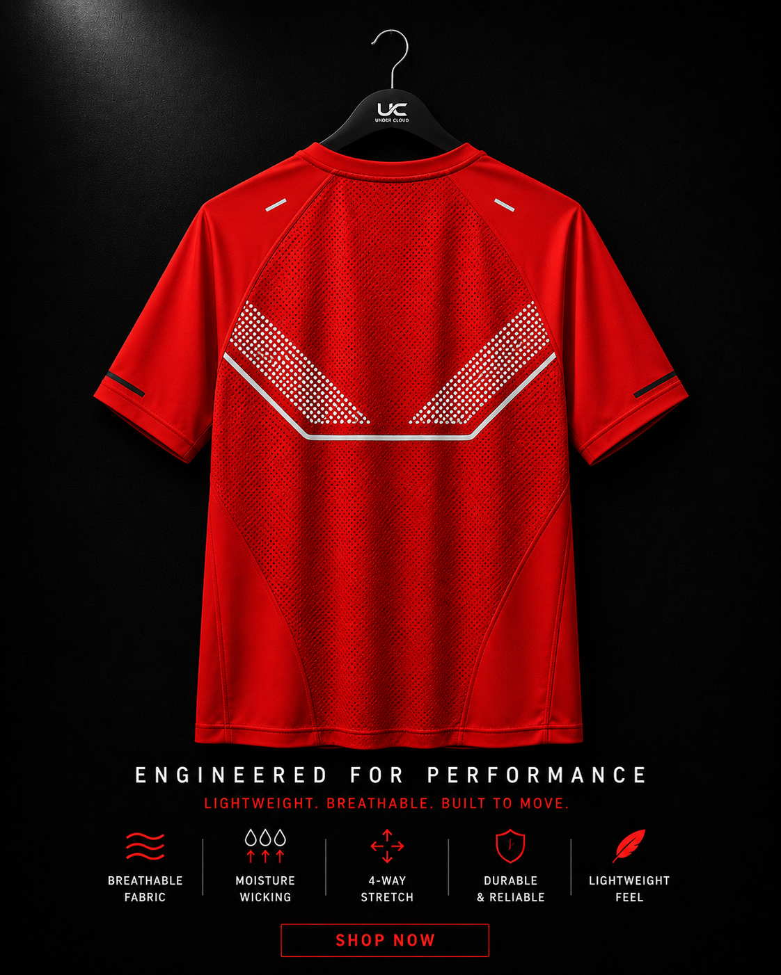 UC Velocity Performance Tee Multiple Colors