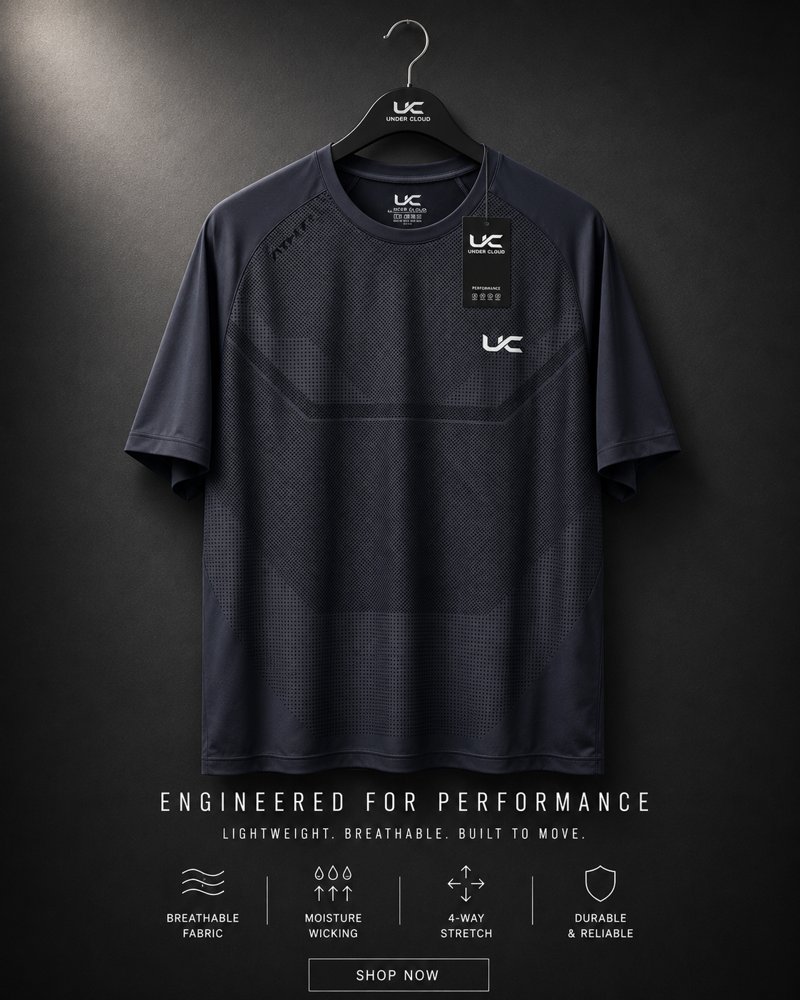 UnderCloud AeroFlow Performance Tee - Multiple Colours